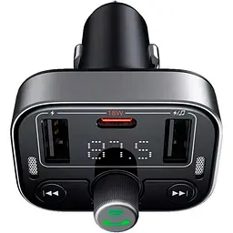 FM-трансмітер Baseus FM Launcher S-09 Pro Black (C10762200113-00) [102398] - мініатюра 6