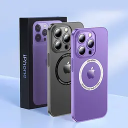 Ультратонкий чохол CasePro Ultra Thin MagSafe із захистом камери Purple для iPhone 14 Plus - мініатюра 3