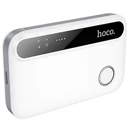 Портативний модем WiFi роутер Hoco HI41 150Mbps (Micro SIM) 2100 mAh White - мініатюра 2