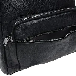 Шкіряний жіночий рюкзак Keizer K110086-black - мініатюра 5