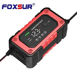 Зарядний пристрій Foxsur 12V-8A/24V4A 12V-7A для автомобільного акумулятора - мініатюра 8