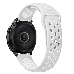 Спортивний ремінець Primo Perfor Sport для годинника Samsung Sport Gear SM-R600 Grey White - мініатюра 2