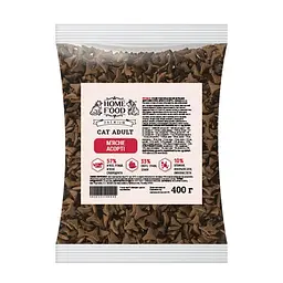 Сухий корм Home Food для дорослих котів М'ясне асорті CAT ADULT Універсальний 400 г