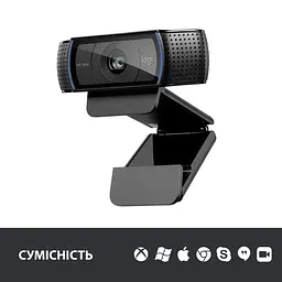 Веб-камера Logitech C920 Pro Stream FullHD Black (960-001055) - мініатюра 4