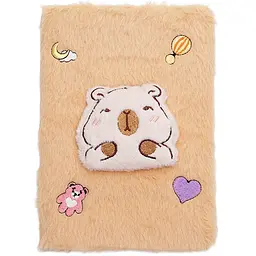 Блокнот плюшевий ZiBi Kids Line Capybara А5 80 аркушів у клітинку, дизайн в асортименті (ZB.700015) - мініатюра 10