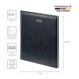 Щотижневик Brunnen 2026 Бюро Soft чорний (73-761 36 906) - мініатюра 4