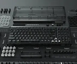 Бездротова клавіатура Xiaomi Miiw Customized Mechanical Keyboard BlackIO98 Dark Silver (3262407) - мініатюра 3