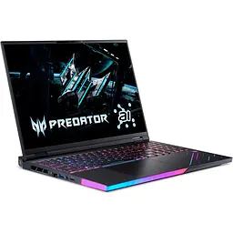 Ноутбук Ігровий ACER Predator Helios 16 AI OLED PH16-73-90NH, Intel Core Ultra 9 275HX до 5.4GHz, 16" WQXGA, 64GB, SSD 2TB, NVIDIA GeForce RTX 5090 24GB, Windows 11 Pro - мініатюра 2