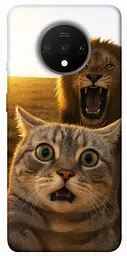 Чохол Demsky Shocked cat and lion для OnePlus 7T