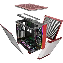 Корпус MONTECH King 95 Pro Red [169457] - мініатюра 10