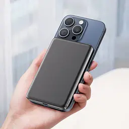Портативний акумулятор - бездротове зарядне Acefast M8 Magnetic Wireless 5000mAh 18W QI 7.5W Чорний - мініатюра 6
