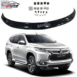 Дефлектор капоту мухобійка для Mitsubishi Pajero Sport 2016- Євро Кріплення (Vip Tuning) MSH28