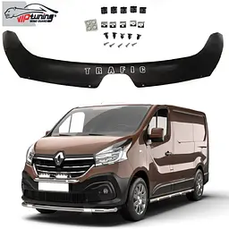 Дефлектор капоту мухобійка для Renault Trafic 2014- (Vip Tuning) RL56