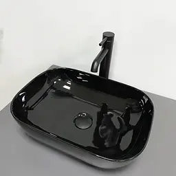 Умивальник VBI Ravenna black glossy накладний VBI-011227, Чорний