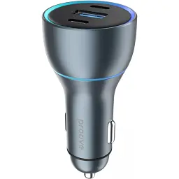 Автомобільний зарядний пристрій Proove Super Charge 130W 2хType-C + USB-A (ACSC13120004) Metal Gray [131658] - мініатюра 2