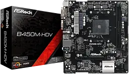 Материнська плата ASRock B450M-HDV Socket AM4 (B450M-HDV) Б/В