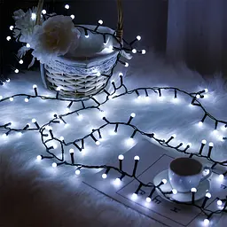 Світлодіодна гірлянда, 10 метрів, 220V, 480 leds, холодний білий (WLS-QX-DC2164C10) - мініатюра 3