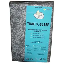 Комплект постільної білизни TIMETOSLEEP бязь євро GOLD LUX 50х70 арт.20-1642