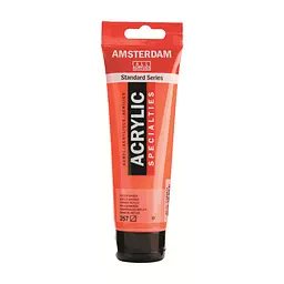 Фарба акрилова Amsterdam 257, Дзеркальний оранжевий 120 мл