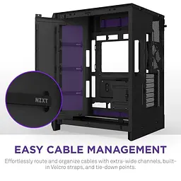 Корпус NZXT H9 Flow RGB+ Tempered Glass без БЖ Black (CM-H92FB-P1) - мініатюра 8