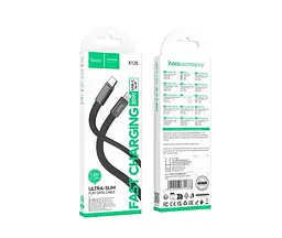 Кабель Hoco X125 Exceso PD30W charging data cable iP Black - мініатюра 2
