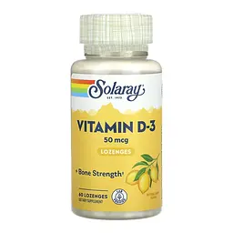 Витамин D3 Solaray 50 мкг (Vitamin D-3) – 60 леденцов