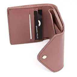 Шкіряне портмоне пудрове GRANDE PELLE 11.5х9х1.5 см acs0032094 - мініатюра 6