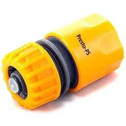Коннектор PRESTO-PS 1/2-5/8" з аквастопом, для шланга (orange) 5810