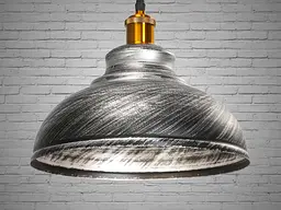 Світильник підвісний Diasha 6858-300-BK-SV Loft 111 см, E27, 40W, металевий, стильний дизайн - мініатюра 2