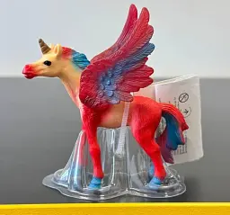 Фігурка Єдиноріг з крилами червоний Dino Toys, 10 см - мініатюра 2