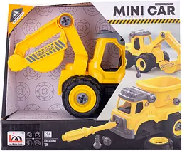 Конструктор DIY Spatial Creativity Екскаватор LM9011, жовтий (CJ-1614166) - мініатюра 4