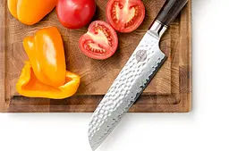 Професійний ніж із дамаської сталі Santoku 18 см GRILLI (88871) - мініатюра 8