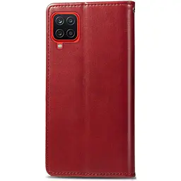 Кожаный чехол-книжка GETMAN Gallant (PU) для Samsung Galaxy A12 / M12 Красный - миниатюра 2