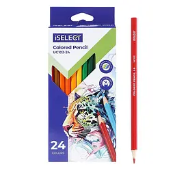 Олiвцi кольорові Deli UC102-24 iSelect 24 кольори