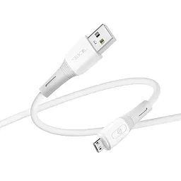 Кабель для зарядки и обмена данными USB Ridea RC-SI35 SiliconePro 60W 20V/3A USB-MicroUSB 1 м Белый - миниатюра 5