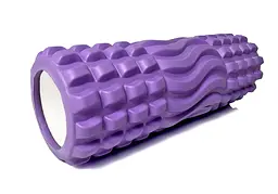Масажний ролик EasyFit Wavyspines 33 см Фіолетовий (EF-3701-V)
