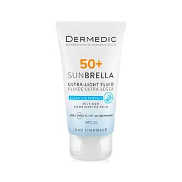 Засіб від засмаги Dermedic Sunbrella Ультралегкий захисний флюїд SPF 50+ Для жирної та комбінованої шкіри 40 мл (5901643177560)
