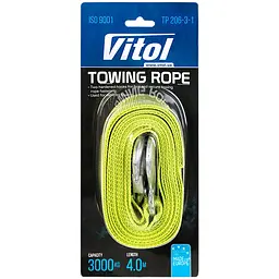 Трос буксирувальний Vitol ST206 стрічка 40 мм х 4 м (TP-206-3-1) - мініатюра 4