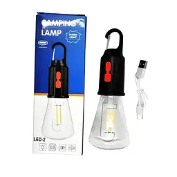Акумуляторна лампочка для кемпінгу LED-2 1 діод 3 режими роботи 600mah - мініатюра 2