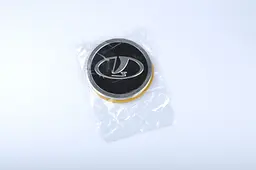 Наклейка на ковпак Lada 90мм чорний 4 шт - мініатюра 2