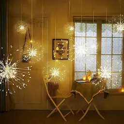 Гірлянда OK Led штора Fire Work 450 led 5 гілок бахрома світлодіодна - мініатюра 3