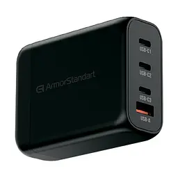 Зарядний пристрій Armorstandart Resolute Power ARP-131 100W GaN Black (ARM70024) - мініатюра 1