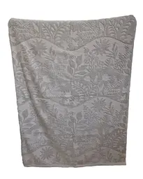 Простирадло махрове жакардове Parisa Home Premium 200х220 щільність 470 г/м2 сіре - мініатюра 7