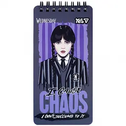 Блокнот Yes Wednesday Chaos 80x160 мм 60 аркушів клітинка (152207)