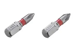 Біта викруткова Intertool насадка хрестоподібна PH1 x 25 мм Storm в упаковці 2 шт. - мініатюра 2