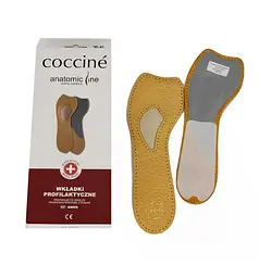 Устілки Coccine Amos ортопедичні 3/4, натуральна шкіра, розмір 37/38