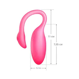 Смарт-віброяйце Magic Motion Flamingo Max Pink 2 в 1: віброяйце та тренажер Кегеля, 10 режимів - мініатюра 3