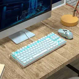 Клавіатура MageGee MK-Star Blue Switch White (6971969720268-UA) - мініатюра 4