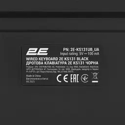 Клавіатура 2E KS131 Black (2E-KS131UB_UA) - мініатюра 5