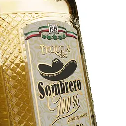 Текіла Sombrero Reposado 100% Agave, 38%, 0,7 л - мініатюра 3